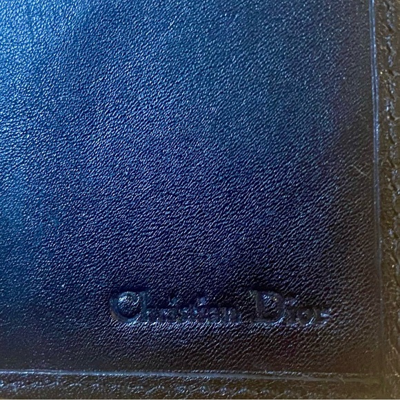 CHRISTIAN DIOR Vintage Black
Leather Wallet Very Good Vintage Condition - Picture 6 of 16
